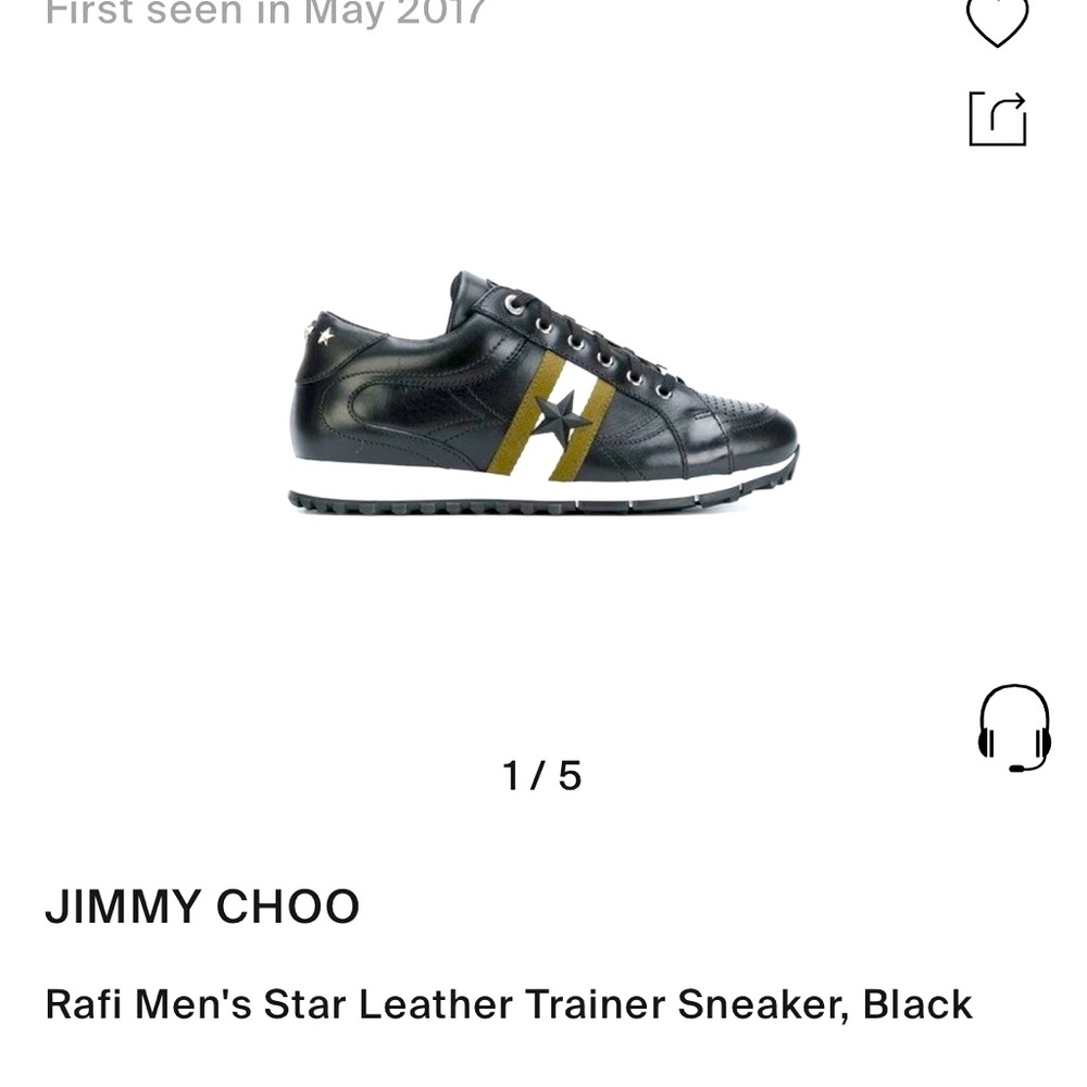 Men rafi jimmy choo shoes, pre loved, authentic